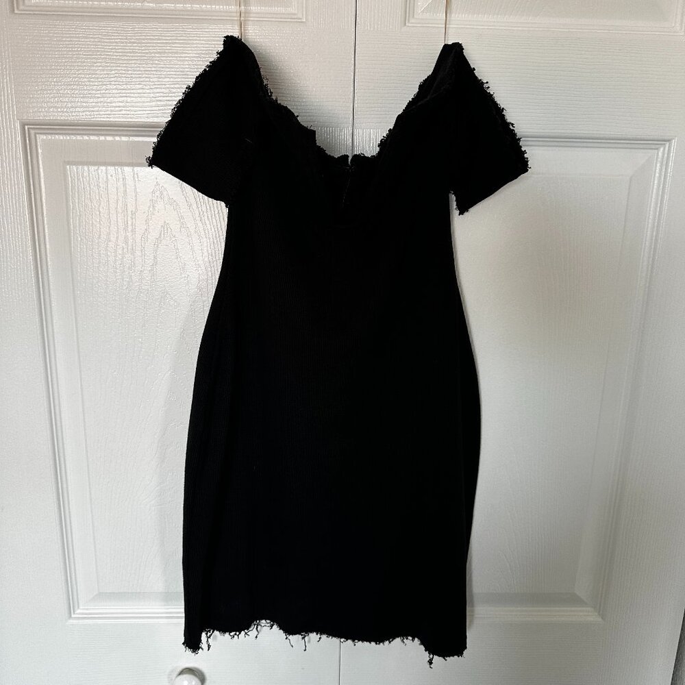 Mistress Rocks Black Jersey Mini Bodycon Dress Size M